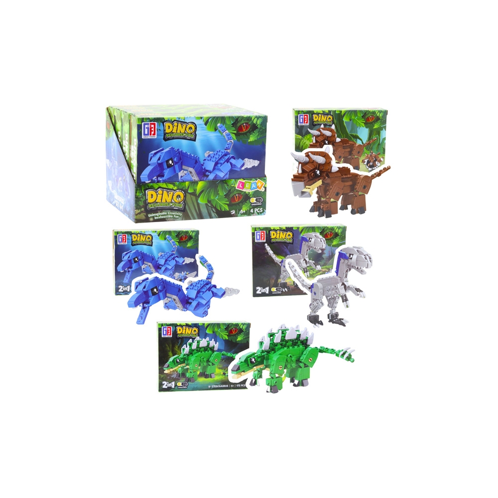 Klocki Konstrukcyjne Zestaw Dinozaur Robot 2w1 148-175 el. Mix