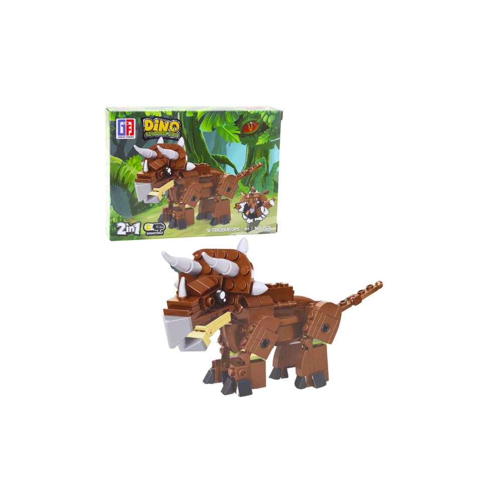 Klocki Konstrukcyjne Zestaw Dinozaur Robot 2w1 148-175 el. Mix