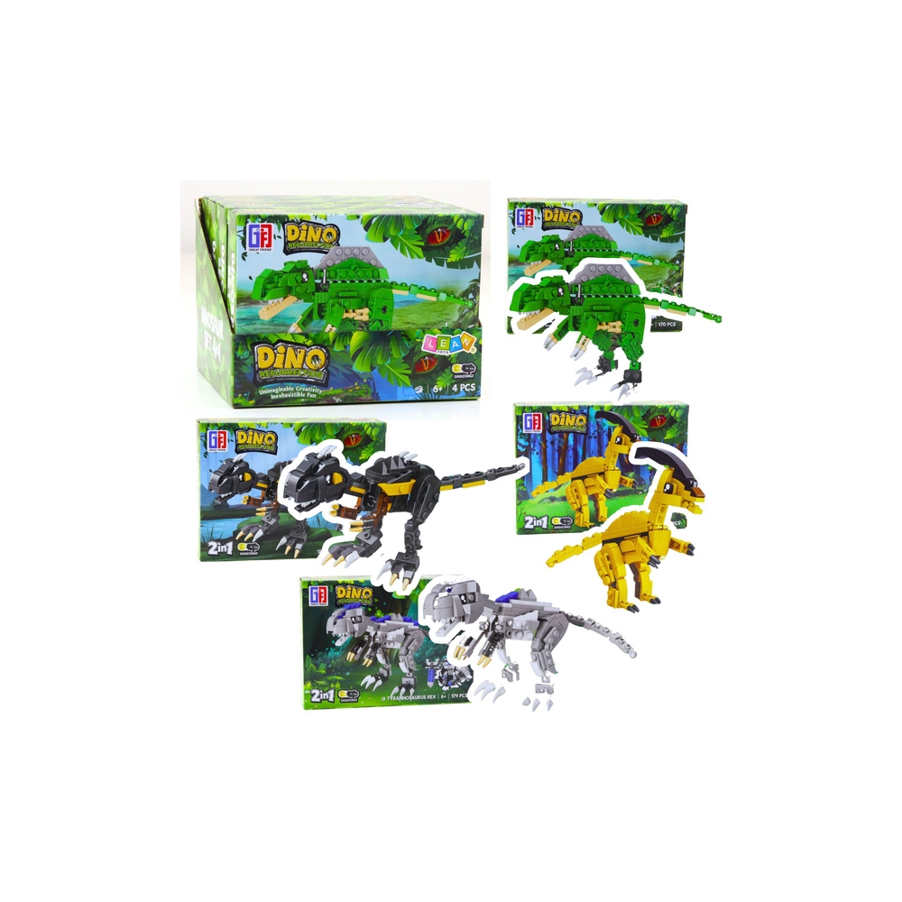 Klocki Konstrukcyjne Zestaw Dinozaur Robot 2w1 153-179 el. Mix