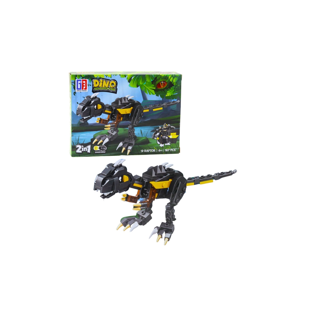 Klocki Konstrukcyjne Zestaw Dinozaur Robot 2w1 153-179 el. Mix