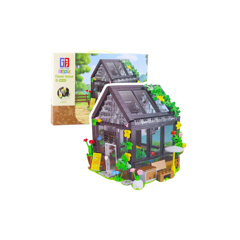 Konstruktorius Mini šiltnamis Sodo namas 588 el.-Žaislai, Konstruktoriai, Lego, statybiniai blokai-e-vaikas
