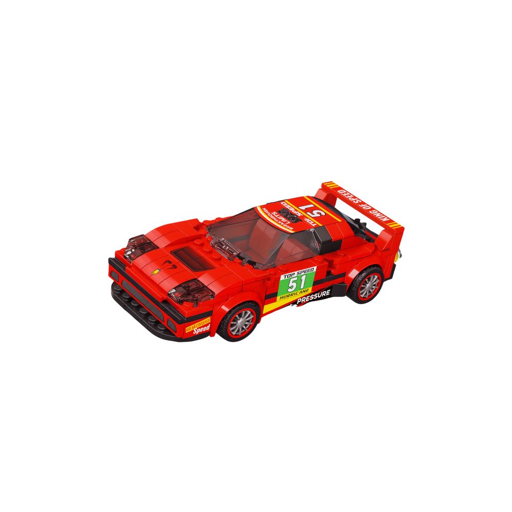 Klocki Konstrukcyjne Auto Robot 2w1 Czerwony Napęd 329 el.