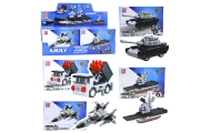Konstruktorius 2-in-1: karinės transporto priemonės, transporto priemonės, robotas MIX 1vnt-Žaislai, Konstruktoriai, Lego, staty