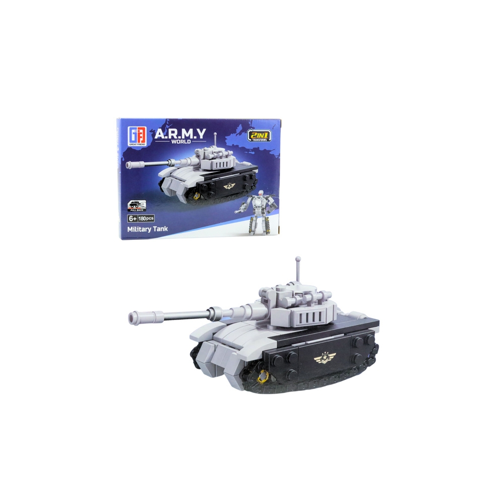 Klocki Konstrukcyjne Armia Wojsko Militarne Środki Transportu Robot 2w1