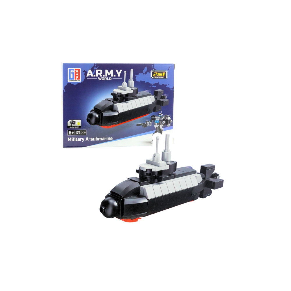 Klocki Konstrukcyjne Armia Wojsko Militarne Środki Transportu Robot 2w1