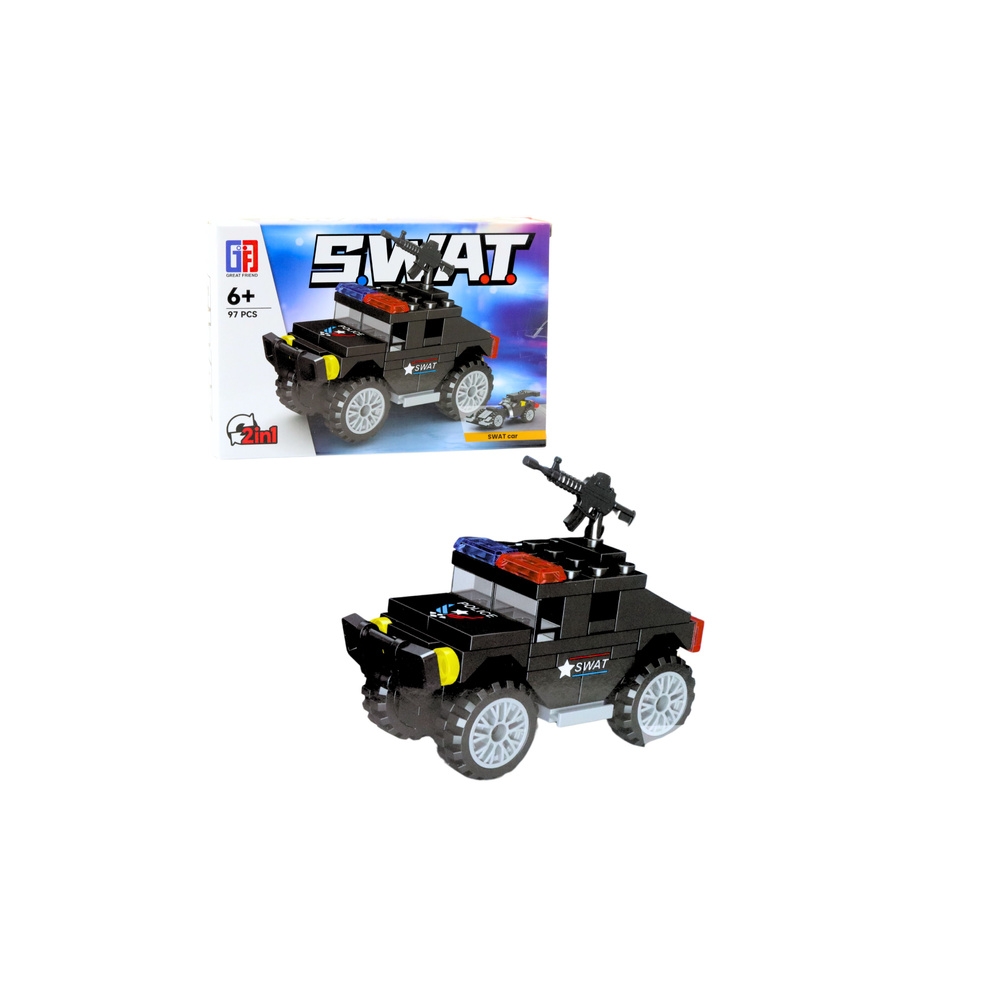 Konstruktorius Transporto priemonės SWAT 2-in-1, 92–117 el. MIX 1vnt-Žaislai, Konstruktoriai, Lego, statybiniai blokai-e-vaikas