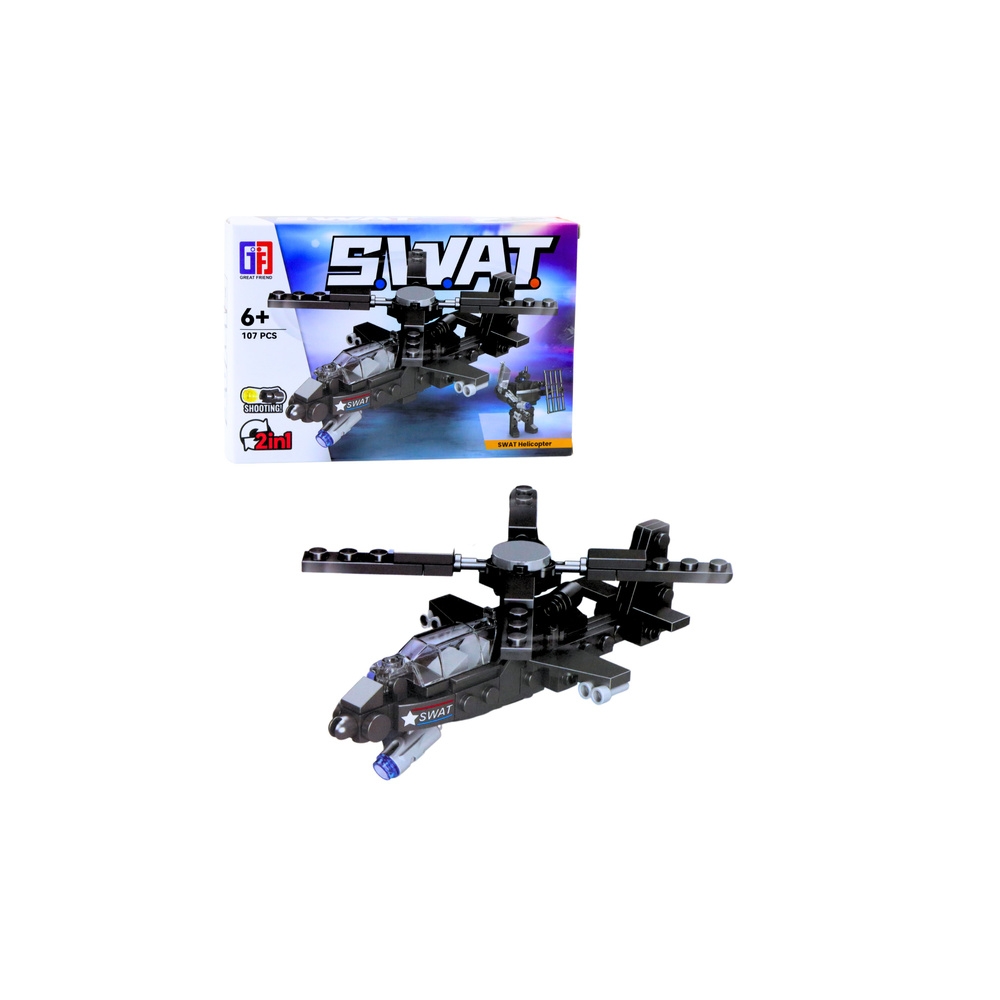 Klocki Konstrukcyjne Pojazdy Środki Transportu SWAT 2w1 92-117 el.