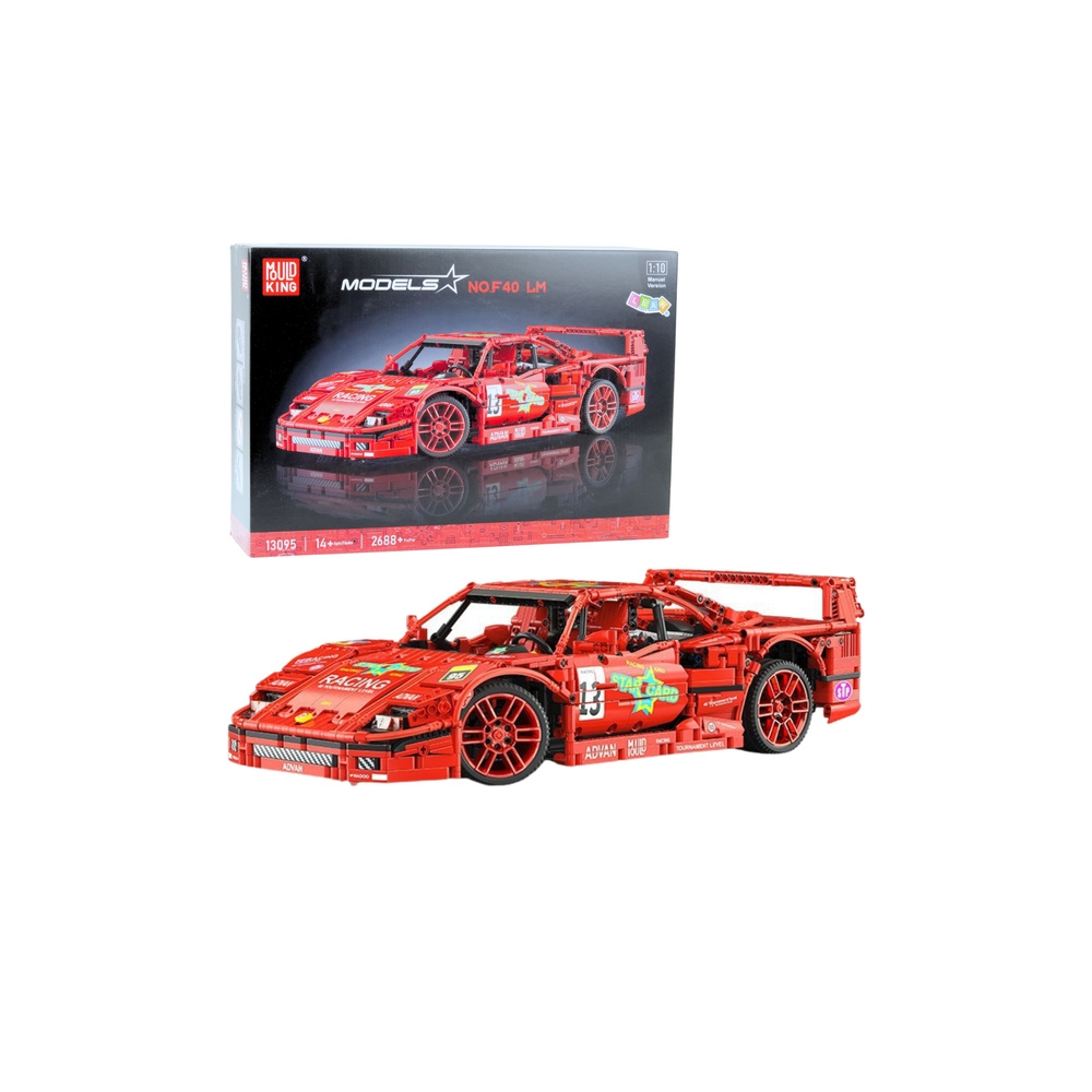 Konstruktorius Sportinis lenktyninis automobilis Raudonas 1:10 2688 el.