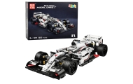 Klocki Konstrukcyjne Samochód Wyścigowy F1 Biało-Czerwony 1235 el.