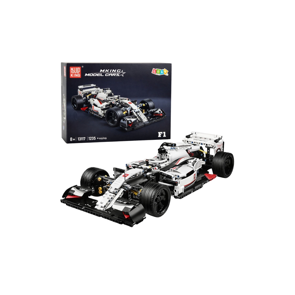 Konstruktorius F1 lenktyninis automobilis, baltos/raudonos sp., 1235 el.