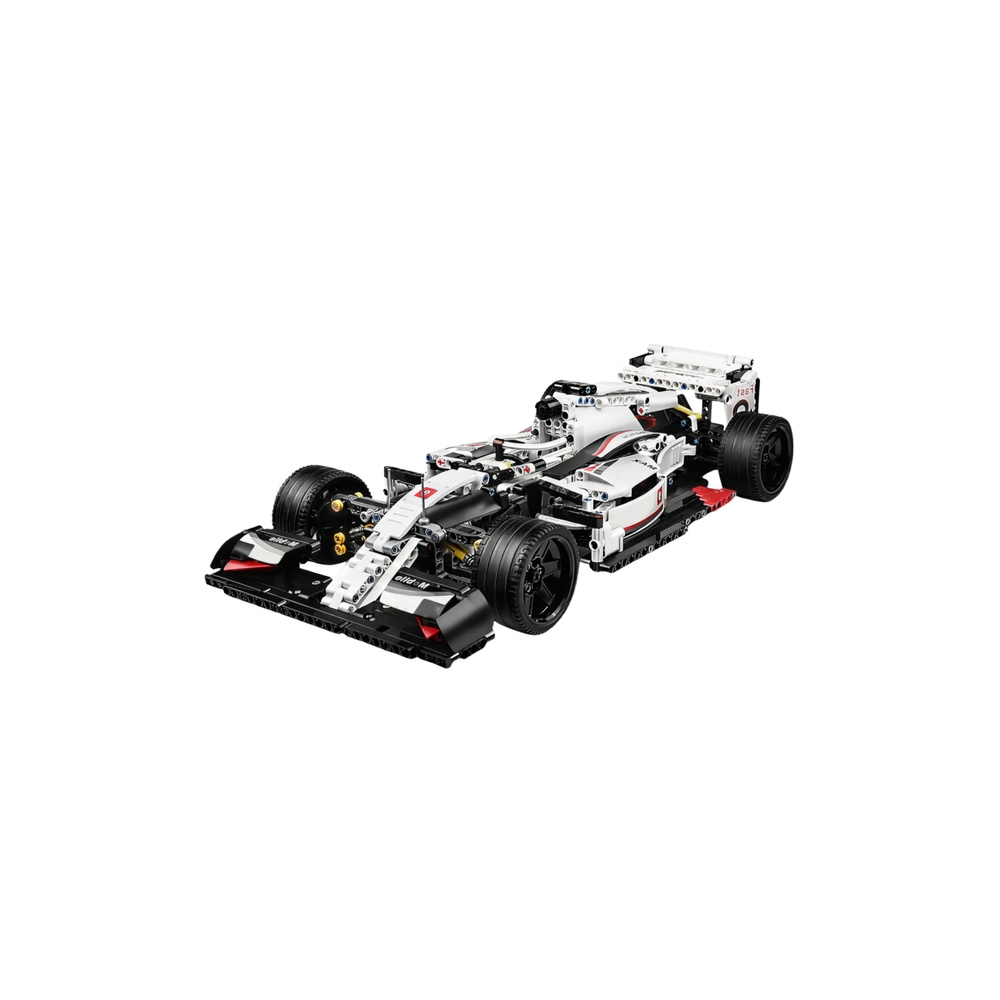 Konstruktorius F1 lenktyninis automobilis, baltos/raudonos sp., 1235 el.