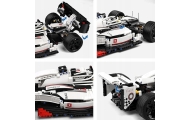 Klocki Konstrukcyjne Samochód Wyścigowy F1 Biało-Czerwony 1235 el.