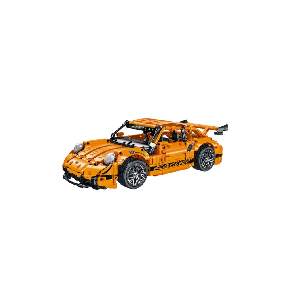 Konstruktorius GT Racing automobilis, oranžinis, 1:14, 1268 el.
