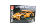 Konstruktorius GT Racing automobilis, oranžinis, 1:14, 1268 el.