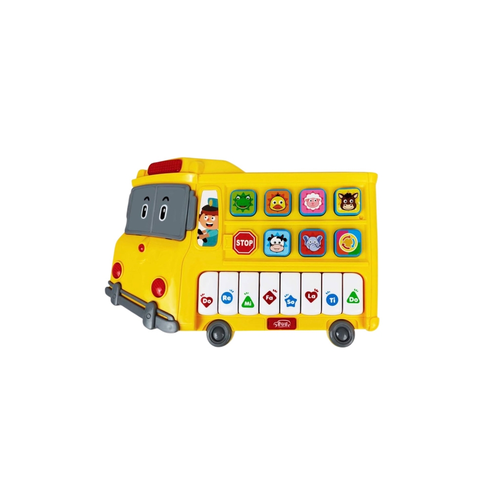 Edukacinis pianinas mažyliams Autobusas Geltonas-Žaislai, Kūdikiams, Žaislai mažyliams (iki 4 m.