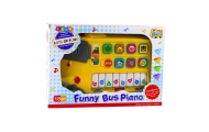 Pianinko Elektryczne Edukacyjne Dla Malucha Autobus Żółty