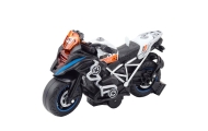 Lenktyninis motociklas su šviesos ir garso efektais Juodas