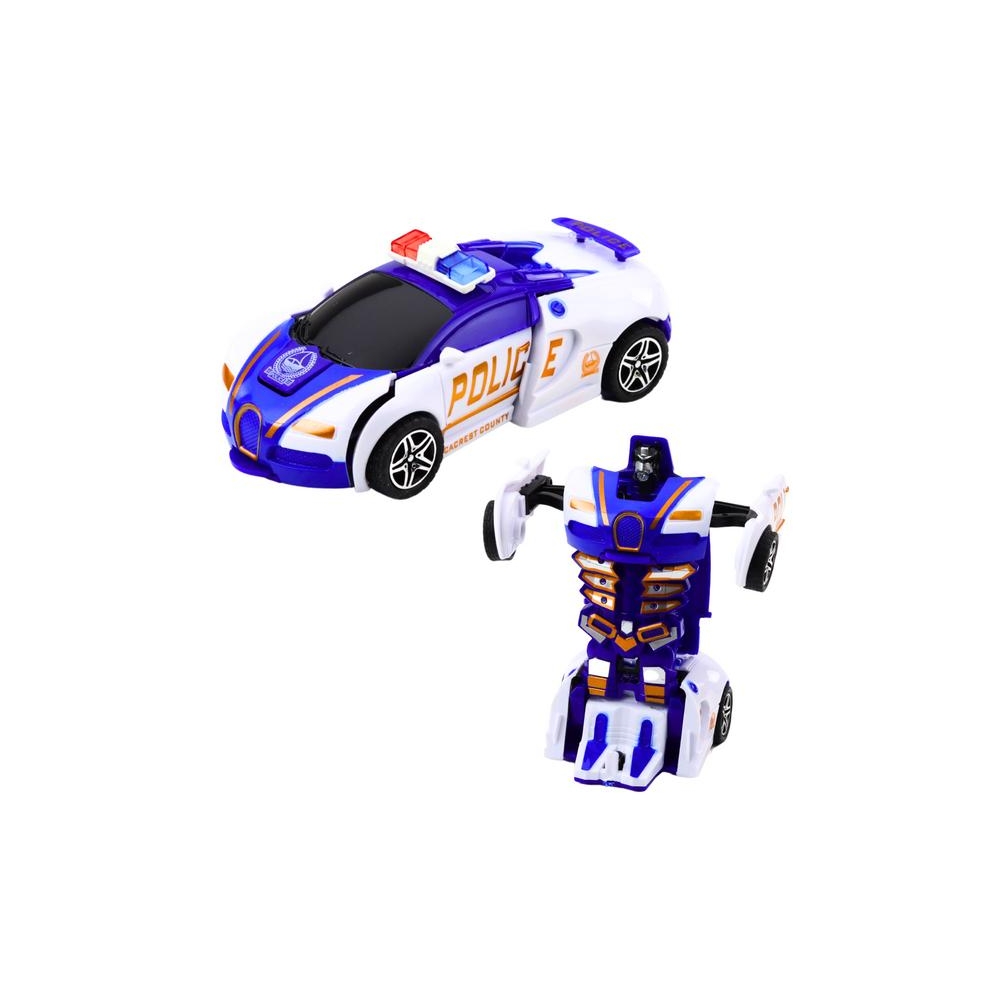 Automatinis robotas 2in1 Sportinis automobilis Policijos diskas Mišinys