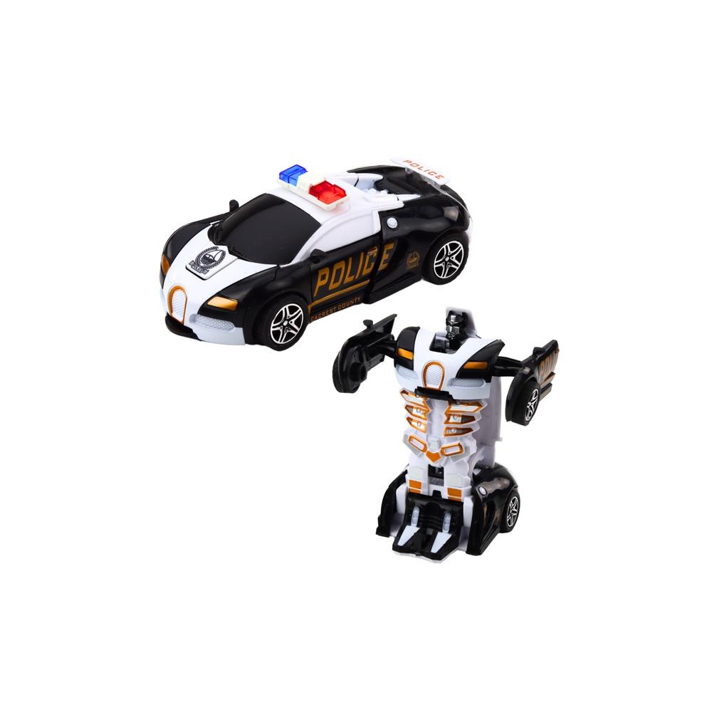 Automatinis robotas 2in1 Sportinis automobilis Policijos diskas Mišinys