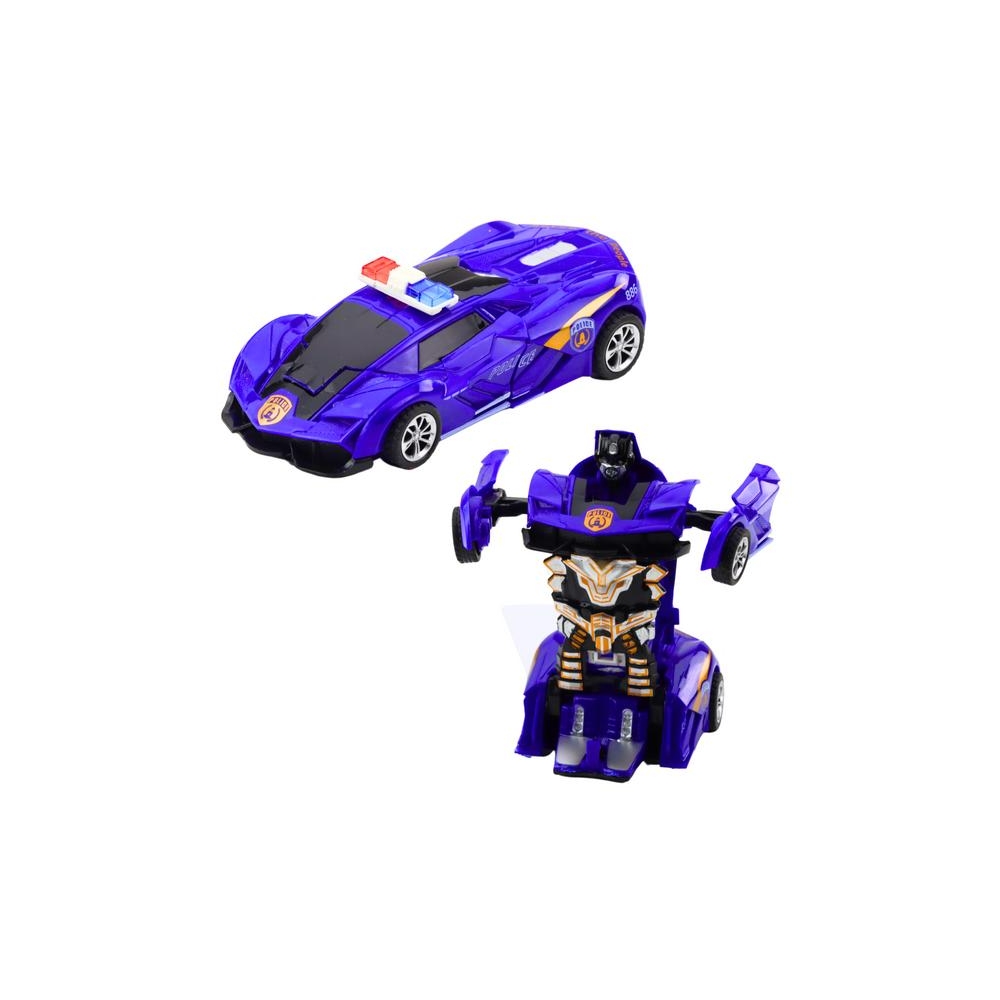 Automatinis robotas 2in1 Sporto policijos automobilis važiuoti mišinys