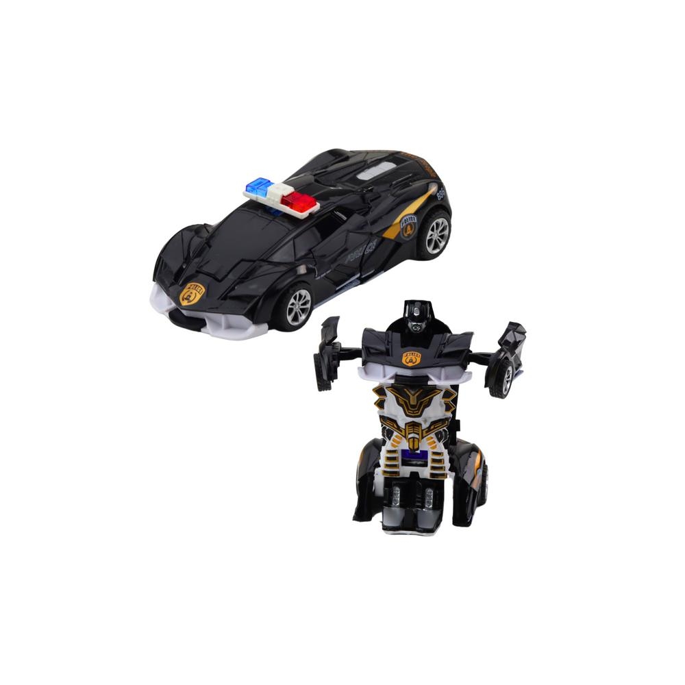 Automatinis robotas 2in1 Sporto policijos automobilis važiuoti mišinys