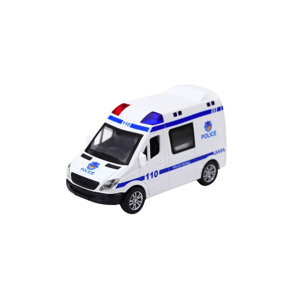 Wóz Policyjny Karetka Ambulans Otwierane Drzwi Napęd Światła Dźwięki Mix