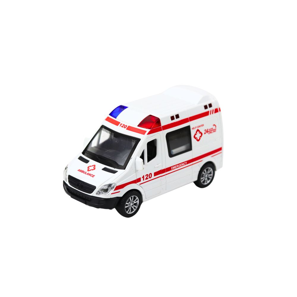Wóz Policyjny Karetka Ambulans Otwierane Drzwi Napęd Światła Dźwięki Mix