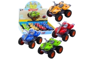 Quad Bike With Rubber Tires Metal Body Mix
