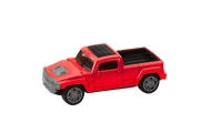 Set of Metal Car with Camper Trailer Red
