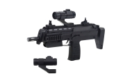 Karabin Zabawkowy Broń Światła Dźwięki Celownik Czarny 41cm