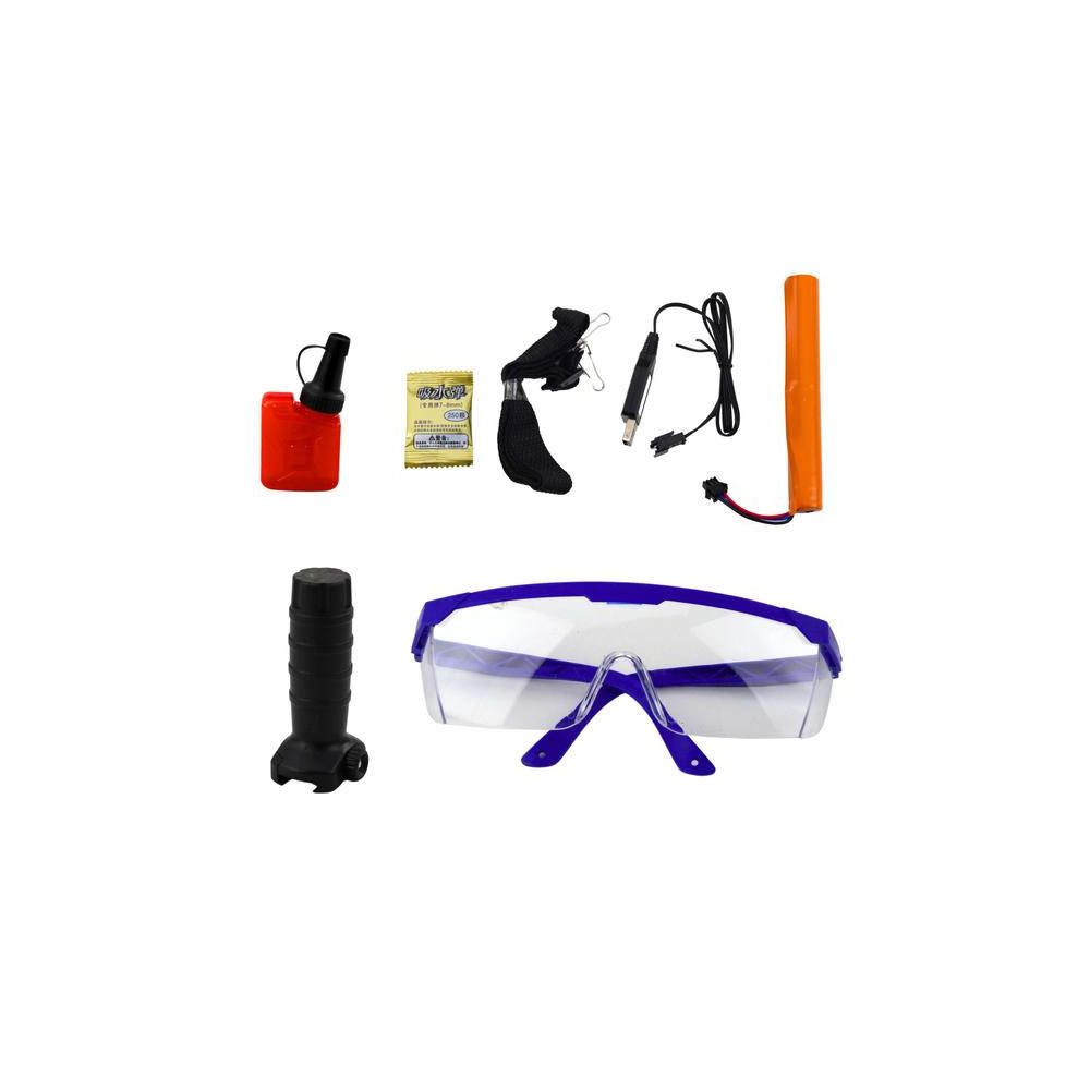 Karabin Szturmowy Na Kulki Wodne Hydrożelowe Celownik Okulary Czarny 86cm