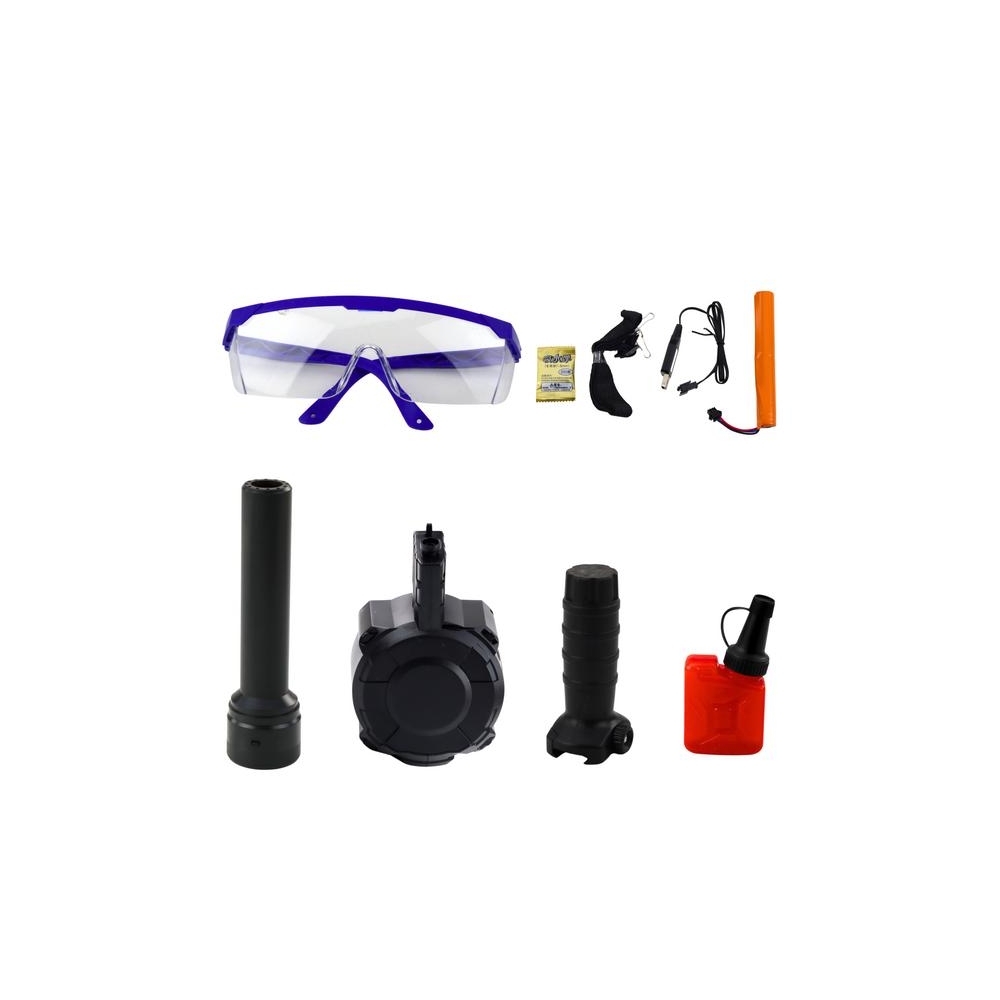 Karabin AK Na Kulki Wodne Hydrożelowe Celownik Akcesoria Okulary 96cm