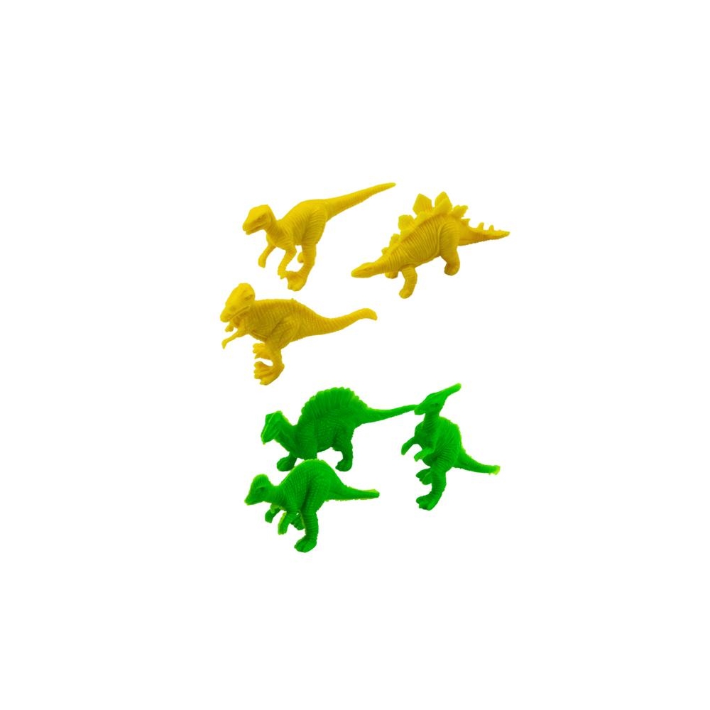 Zestaw Dinozaur Z Małymi Figurki Ruchomy Dźwięki Zielony