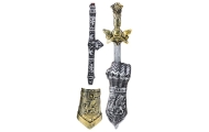 Knight Set Gladiator Sword Protectors Belt Decorated