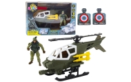 Zestaw Militarny Helikopter Wojskowy Figurka Żołnierza Broń