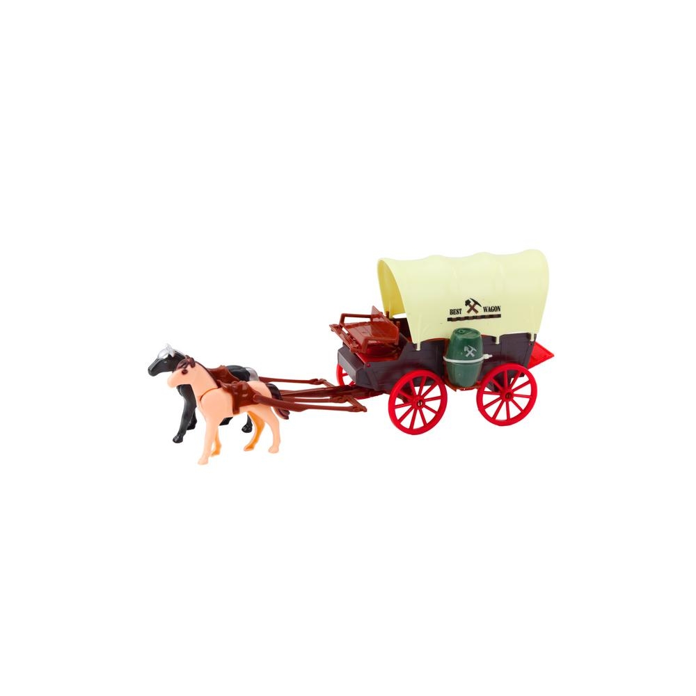 Westernwagen Pferde Cowboy Palmen figūrėlių rinkinys