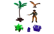 Cowboy Set Figuren Westernwagen Pferde Cowboy Palmen