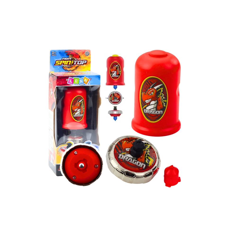 Paleidimo įrenginio ir suktuko rinkinys Spinner, raudonas drakonas