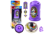 Flying Disc Unicorn Spinner Launcher Set Purple