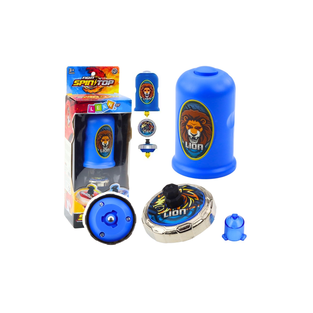 Paleidimo įrenginio ir suktuko rinkinys Spinner, mėlynas liūtas