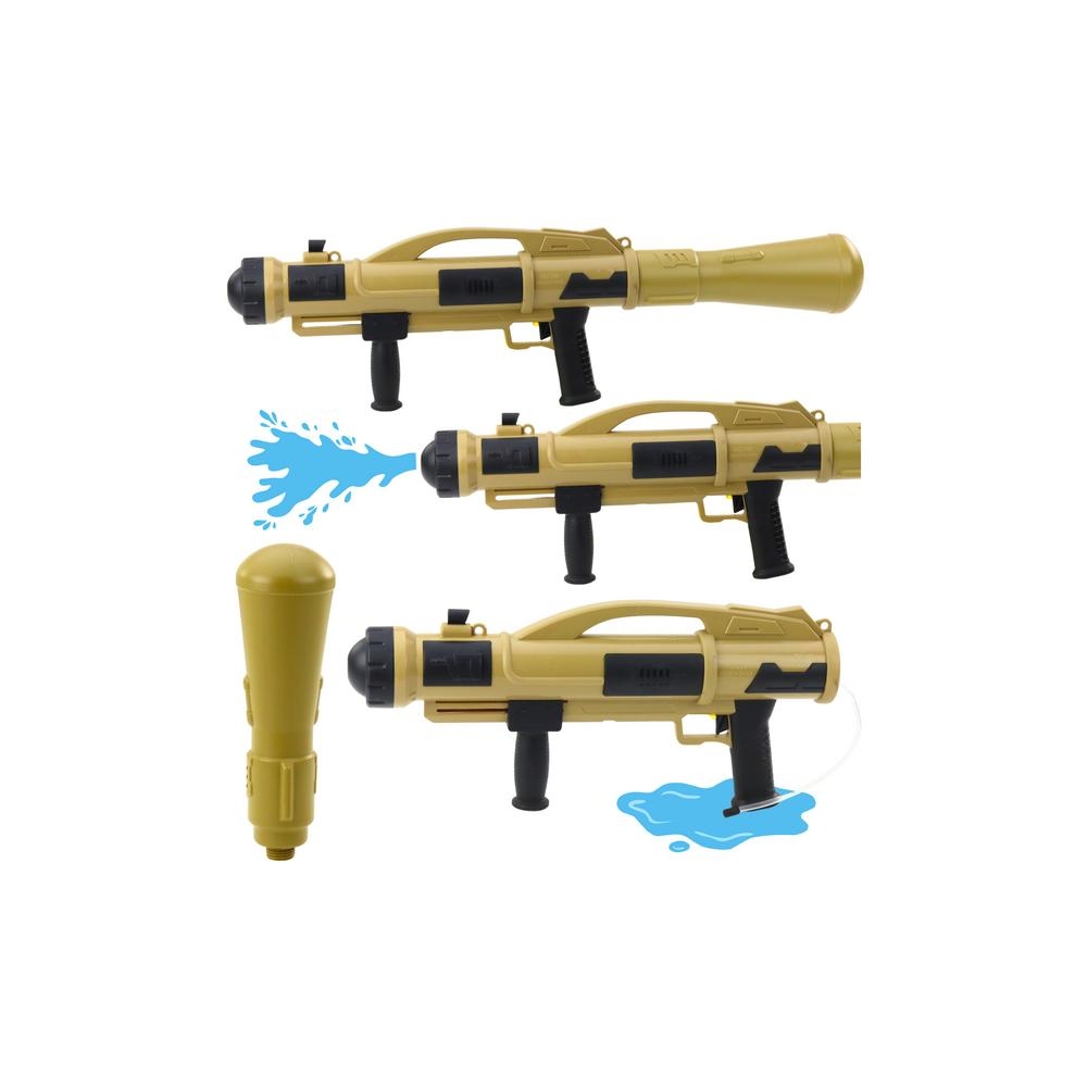 Pistolet Broń Na Wodę Bazooka Z Pompą 73 cm Beżowa 1100ml