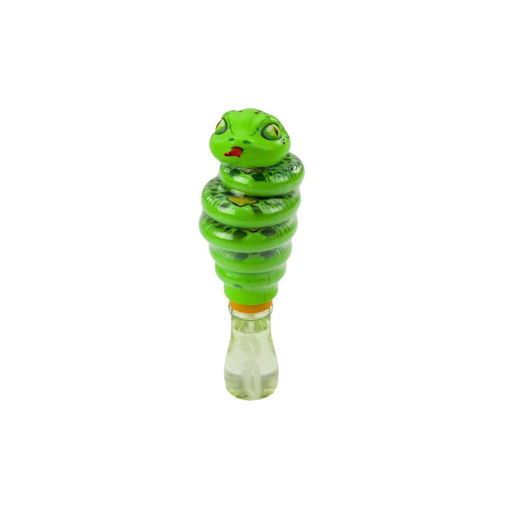 Soap Bubbles Snake Rotating Toy 2in1 Green