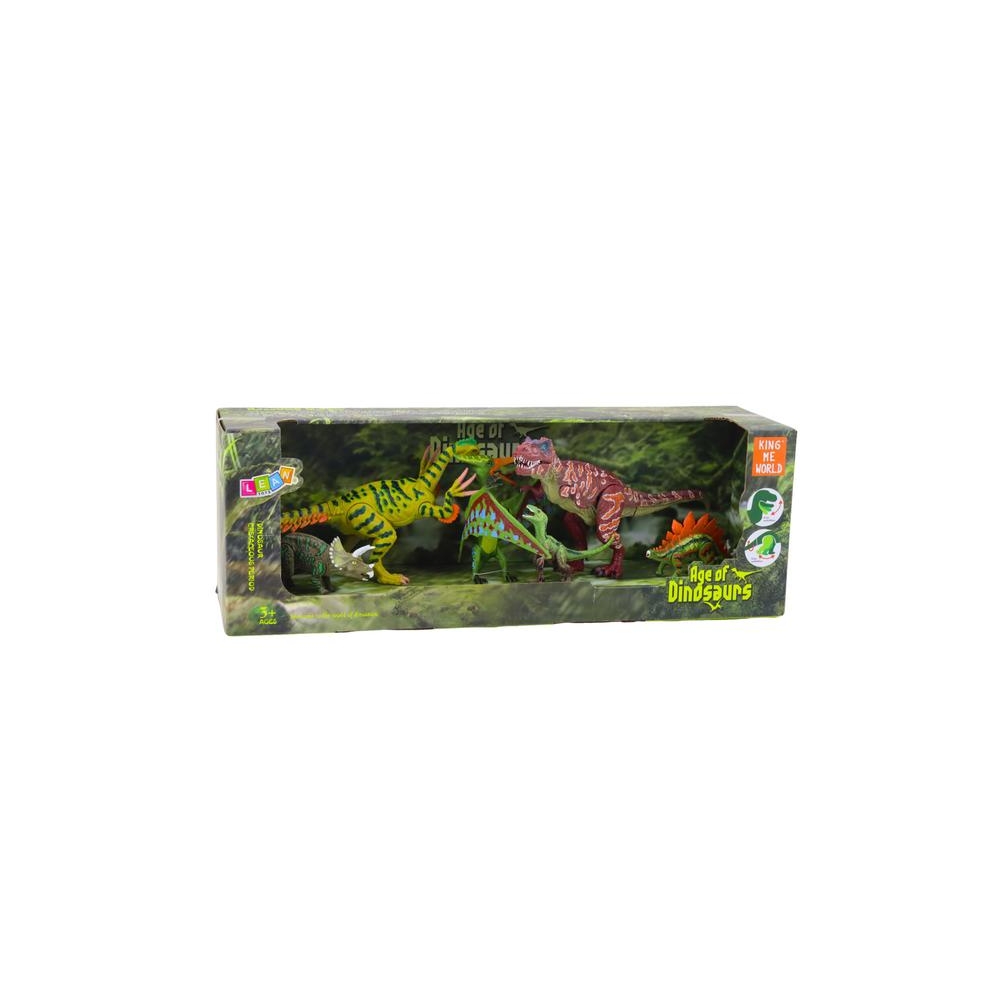 Zestaw Figurek Dinozaury Ruchome Nogi Paszcze 6szt