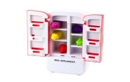 Toy Refrigerator For Kids Fruit Juice Lights Sounds Pink