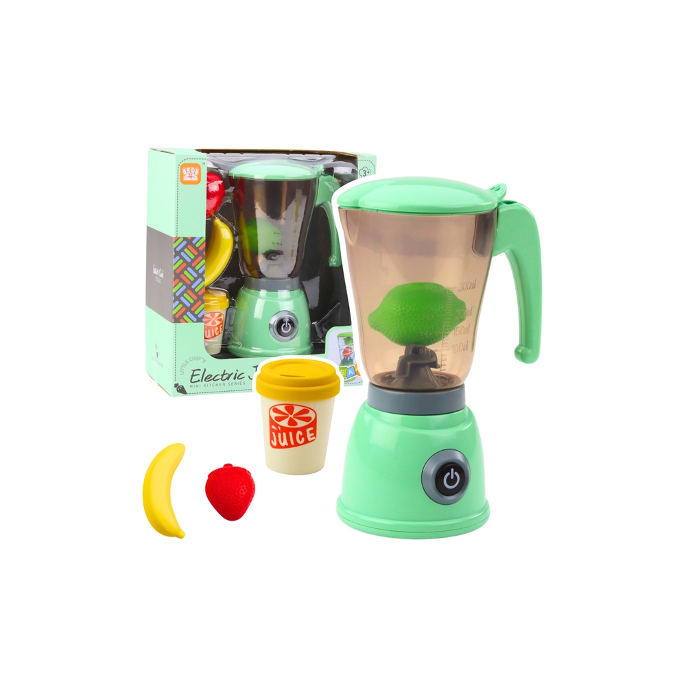 Electric Blender For Kids Fruit Cup Lights Sounds Green