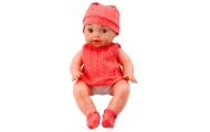 Lalka Bobas Z Butelką Do Karmienia Różowe Ubranko Dźwięki 30cm