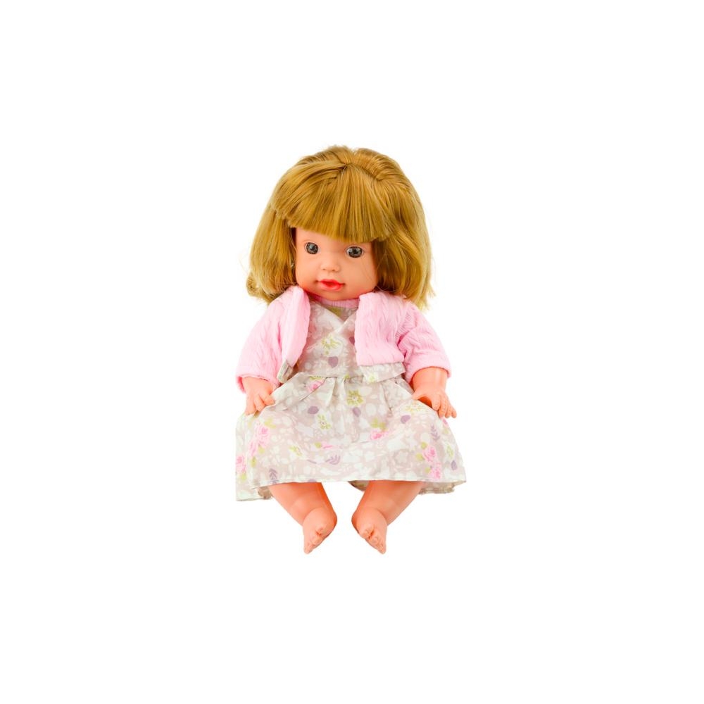 Kūdikio lėlė su maitinimo buteliuku suknelė Powder Pink Sounds 30cm