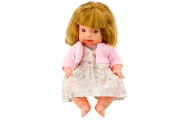 Kūdikio lėlė su maitinimo buteliuku suknelė Powder Pink Sounds 30cm