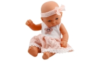 Baby Doll Pink Lace Dress with Star Headband