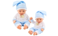 Baby Doll in Blue Pajamas Hat with Pompom